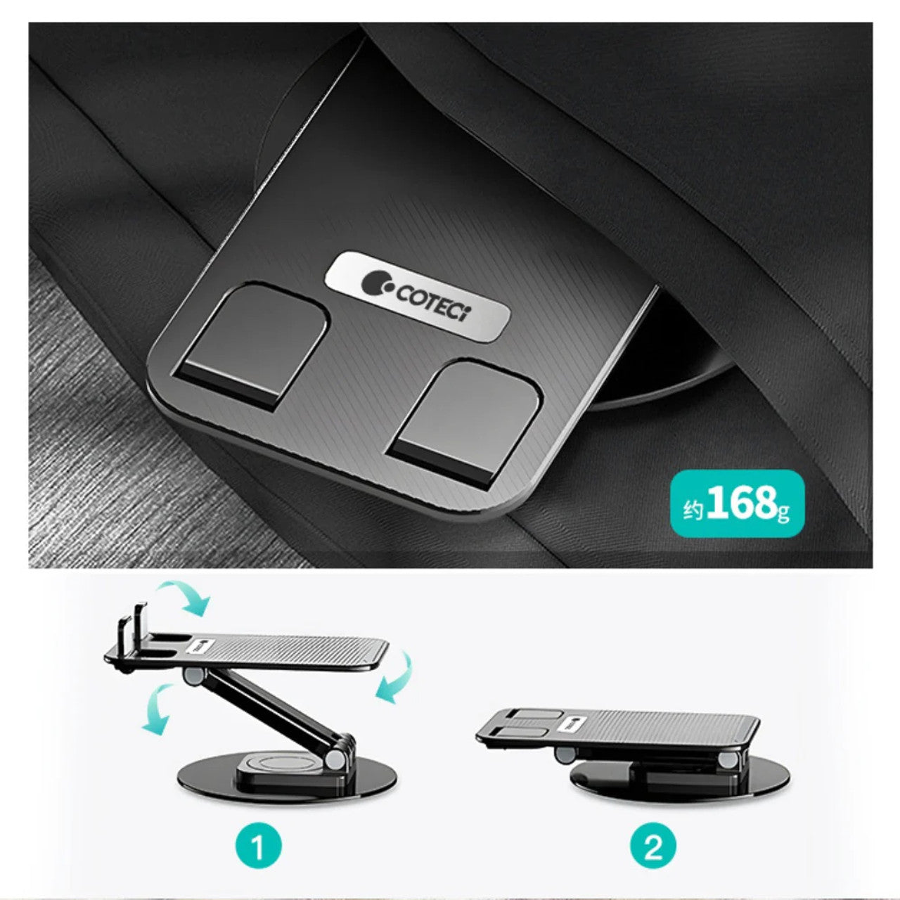 COTECI Rotatable & Foldable Carbon Steel Stand