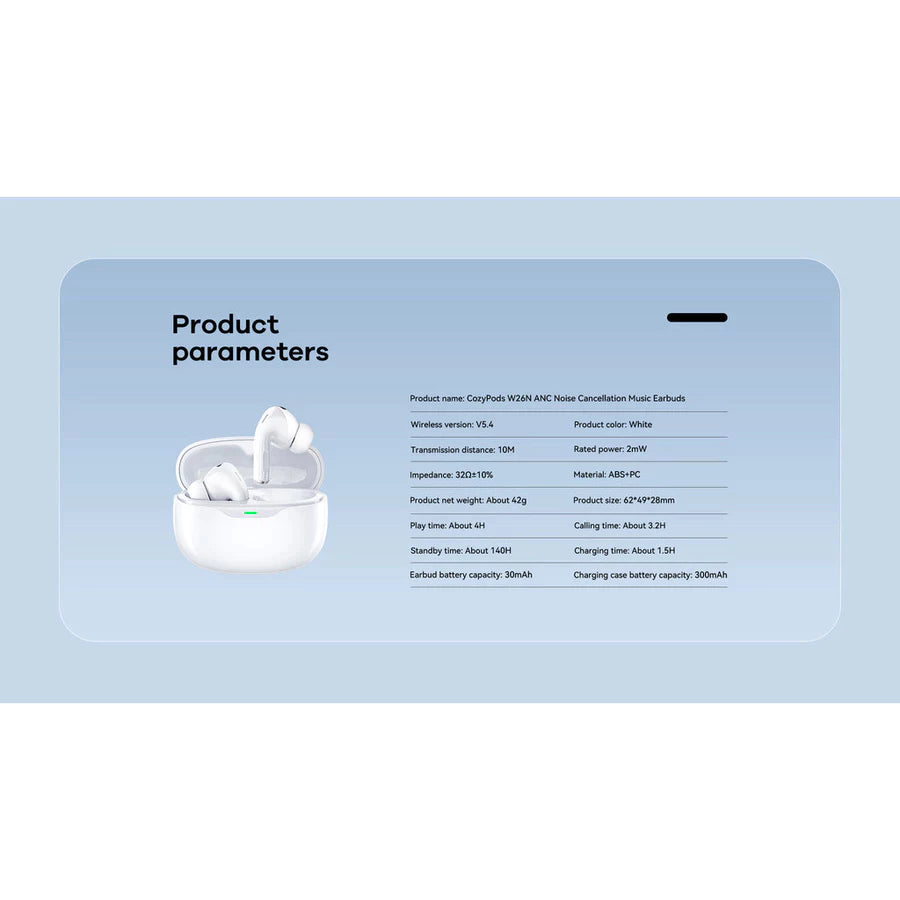 Remax Wireless Bluetooth 5.4 Earbuds W26N