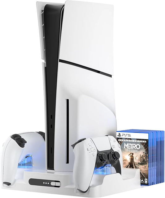 COTECI Multifunctional Fan Dock Cooling Stand with Controller Charging Station for Sony PlayStation 5