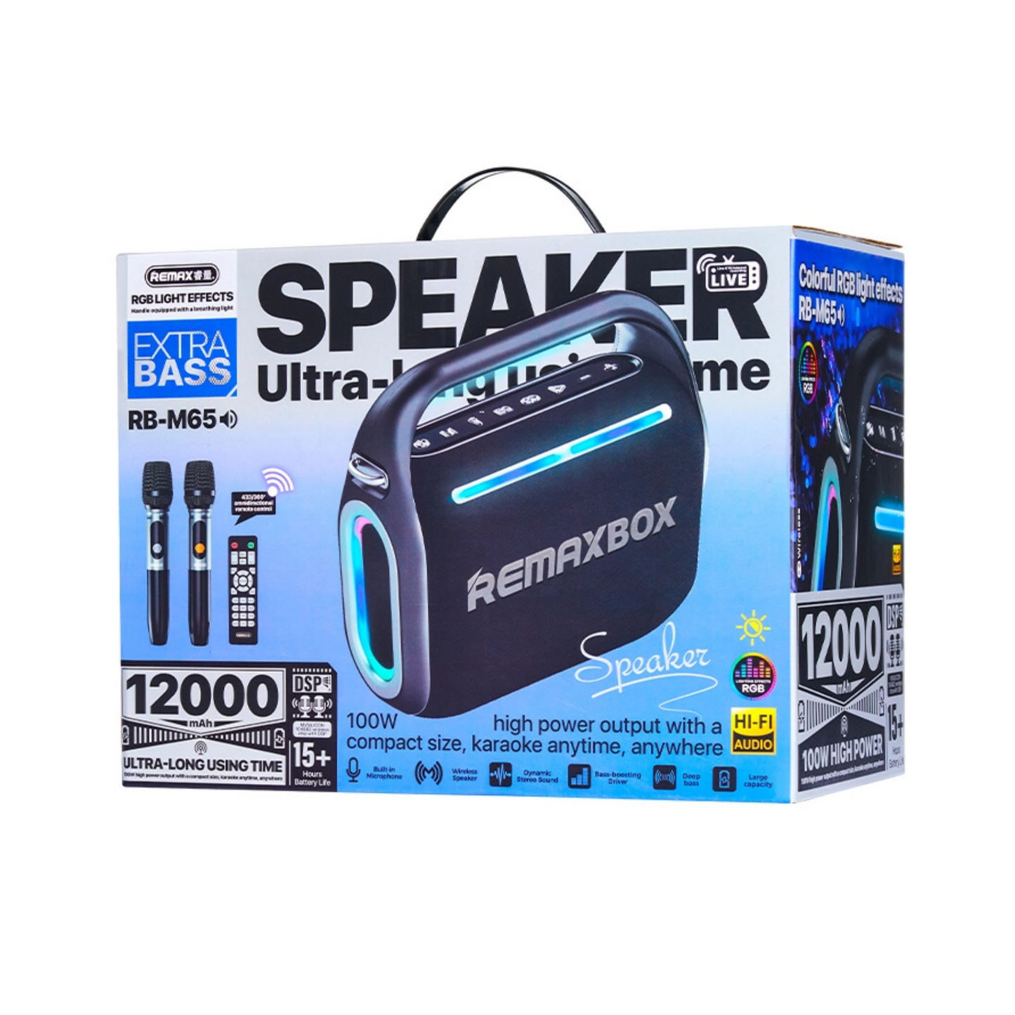 REMAX RB-M65 100W Portable Wireless Bluetooth Speaker