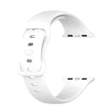 White Silicone Apple Watch Strap