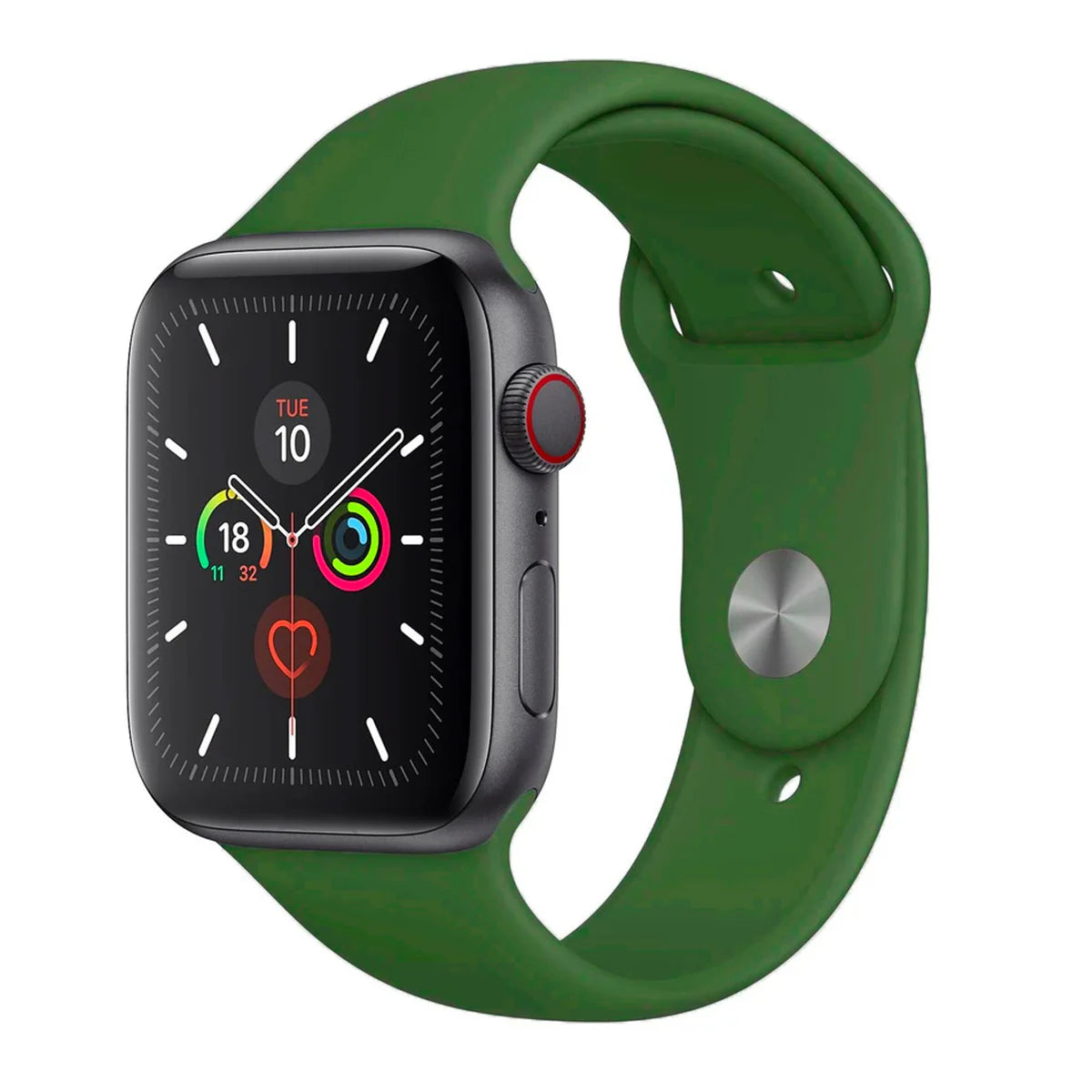 Army Green Silicone Apple Watch Strap