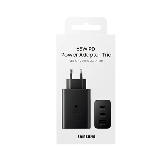 Samsung Original 65W Power Adapter Trio - Black