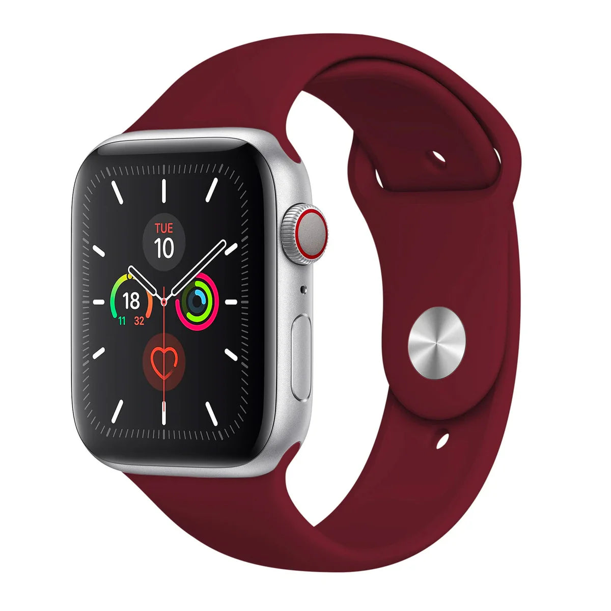 Red Wine Silicone Apple Watch Strap
